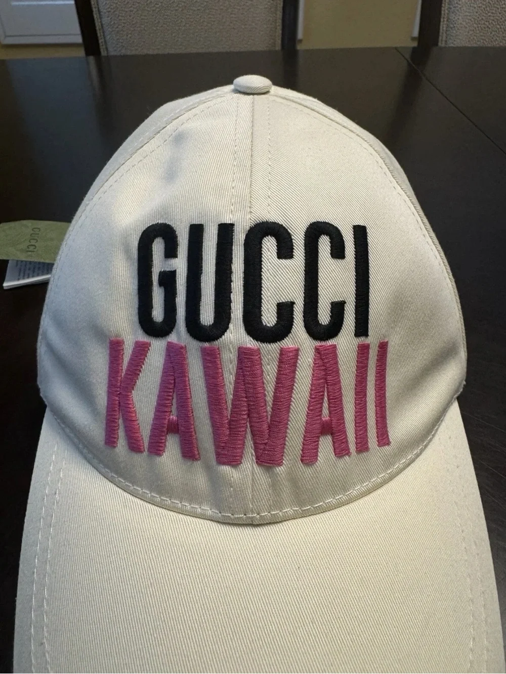 New Authentic Gucci Logo Kawaii Pikarar Collection Baseball Hat Size M